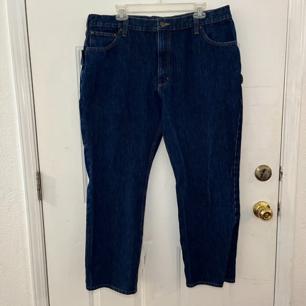 Carhartt Men's Blue Rugged Flex Relaxed Fit Utility 5 Pocket Jeans Sz 40x30